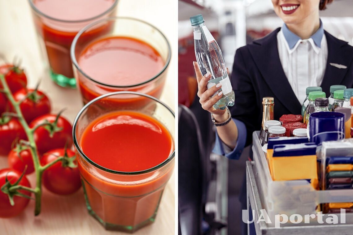 Стюардесса рассказала, почему томатный сок вредит организму во время полета