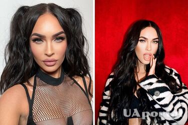 Меган Фокс з'явилась на вечірці в прозорій чорній сукні