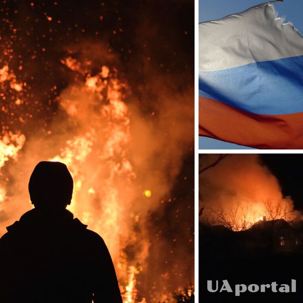 Жителі окупованої Мелітопольщини спалили будинок культури з російським прапором (відео)