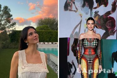 Кендалл Дженнер поразила платьем с оптической иллюзией