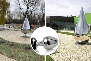 На росії мільйони витратили на пам'ятник краплі та демонтували його після скарг: що сталося (фото, відео)