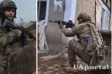 Оккупанты стреляют в никуда, а оператор кадыровцев даже не прячется за укрытием