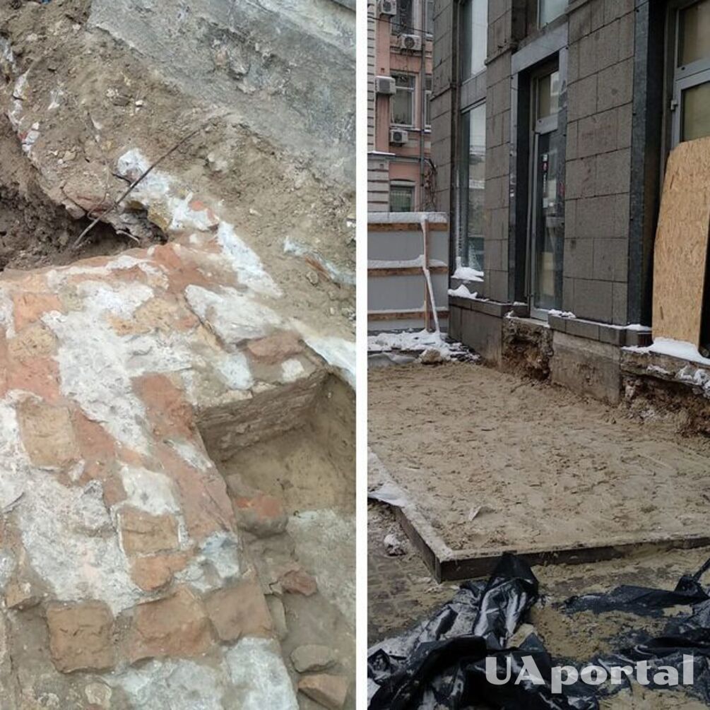 Уникальную находку возле Софии Киевской строители залили бетоном (фото)