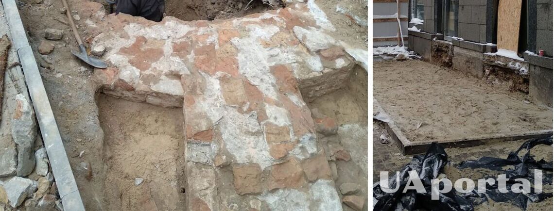Уникальную находку возле Софии Киевской строители залили бетоном (фото)
