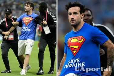 Чемпионат мира 2022 - итальянец выбежал на поле с трезубцем на руке - итальянец Марио Ферри