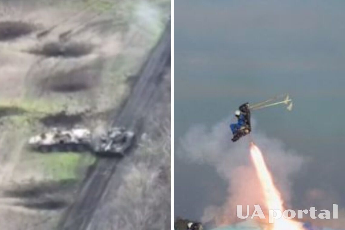 Підлетів на 5 метрів вгору: російський окупант катапультувався з танку (відео)