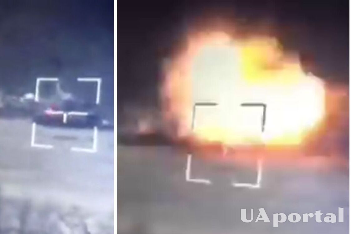 'Диви, люди, красота!': ВСУ точным выстрелом из ПТРК 'Стугна-П' уничтожили российский танк Т-80БВ – видео