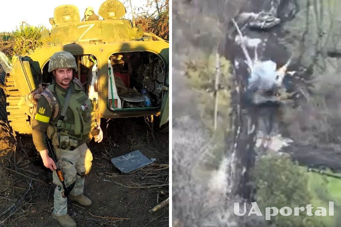 Українські військові показали ліквідацію танка окупантів впритул (відео)