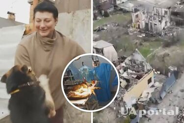 Пес Мухтар з рятівницею