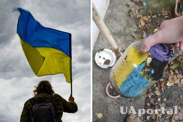Житель села Харківської області закопав українські прапори, щоб сховати від окупантів