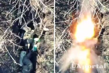 Оператор дрона влучив гранатою точно в окупанта у окопі