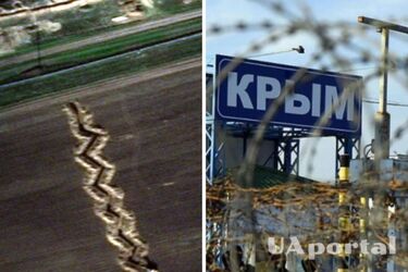 Росіяни почали рити окопи на півночі Криму (фото з супутника)