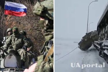 Впала з потяга: у мережі показали, як окупанти 'загубили' БМП посеред поля (відео)