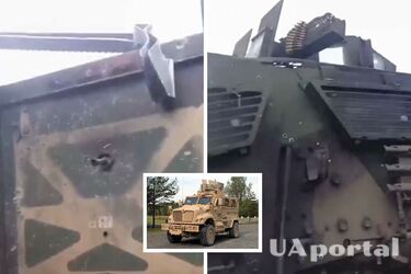 Американський бронеавтомобіль MRAP International MaxxPro після бою