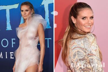 Гайді Клум вразила прозорою сукнею