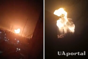 В сети показали взрыв на складе БК оккупантов в Ирмино Луганской области (видео)