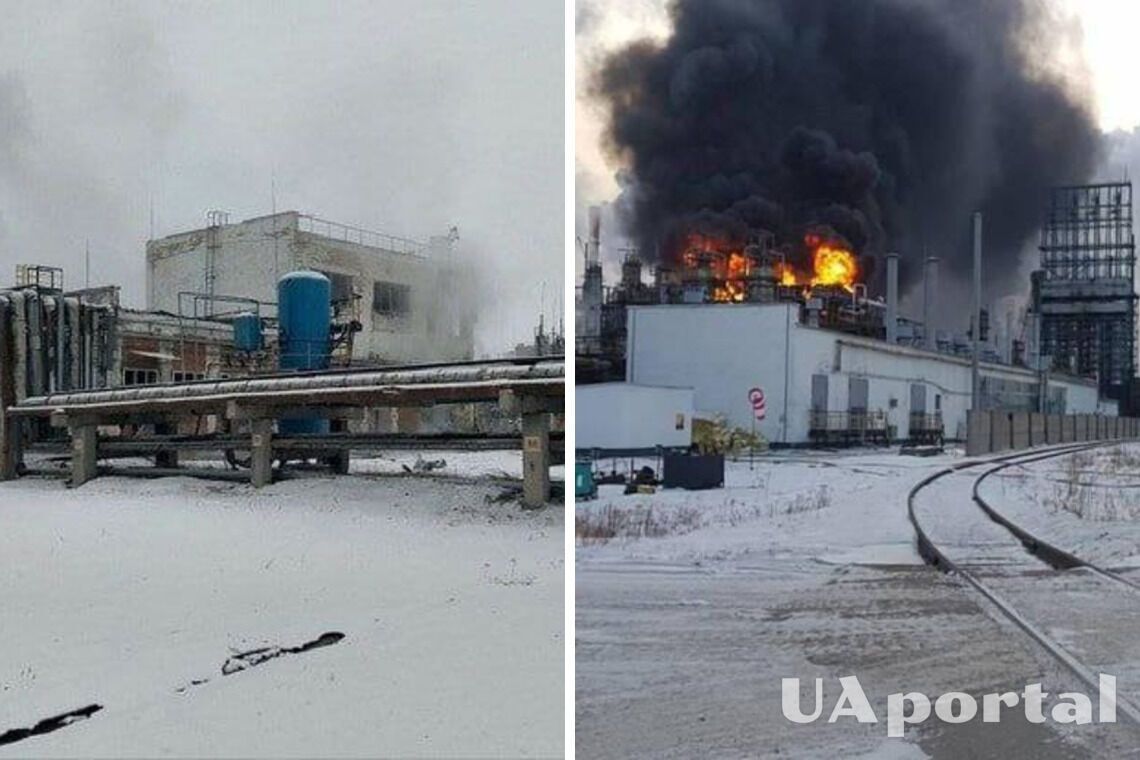 В России в Иркутской области горит нефтезавод Ангарской нефтехимической компании