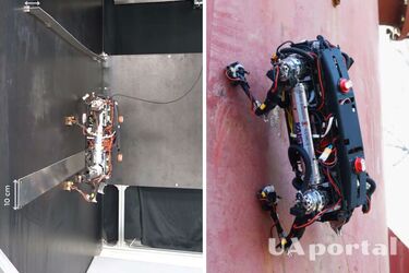 Ученые научили четвероногого робота лазить по стенам с помощью магнитов на ногах