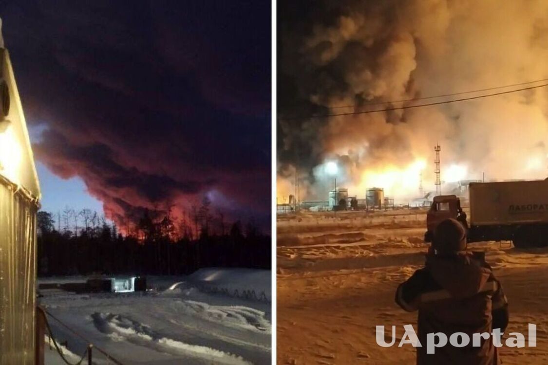 В Іркутській області росії палає установка на нафтогазовому родовищі (відео)