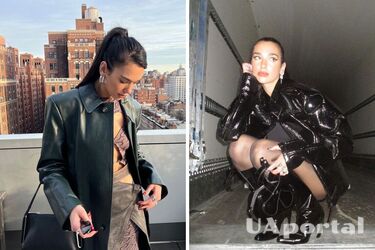 Дуа Ліпа поділилася фото у міні-спідниці та мотоциклетній куртці