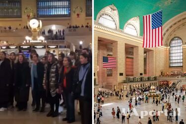 Украинский детский хор спел 'Щедрик' на вокзале в Нью-Йорке (видео)