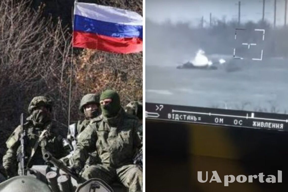 'Продолжают успешно охотиться': украинские десантники эффектно уничтожили танк оккупантов из засады (видео)