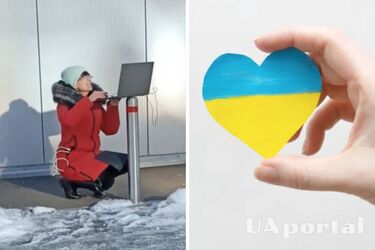 В Киеве украинская учительница провела урок для детей прямо на улице - видео