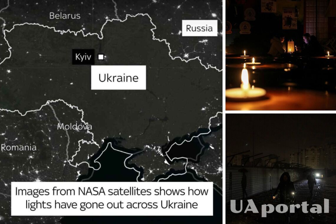 Как выглядит Украина без света со спутников NASA Suomi и NOAA-20