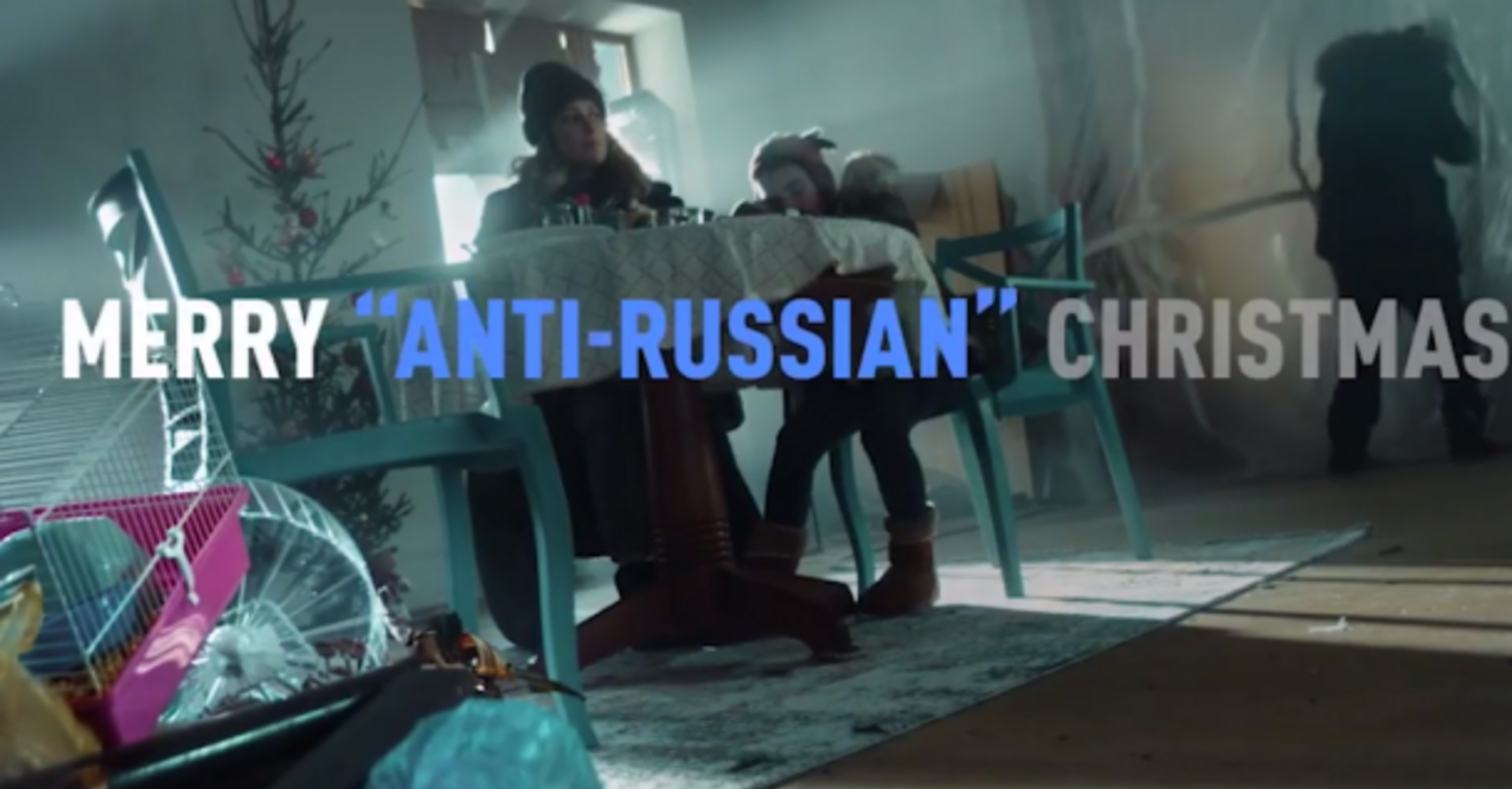 Пропагандистский ролик Russia Today о замерзающей и голодающей европейской семье