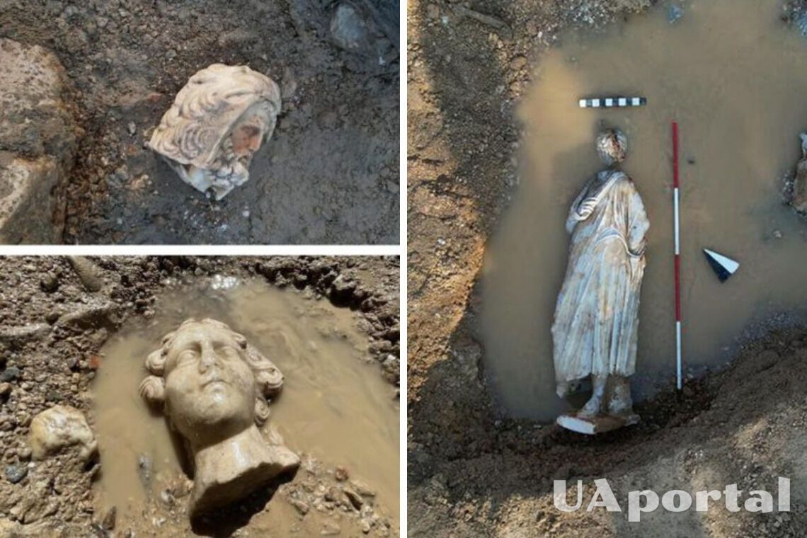 У Туреччині археологи знайшли кам'яні голови грецьких богів та майже цілу статую