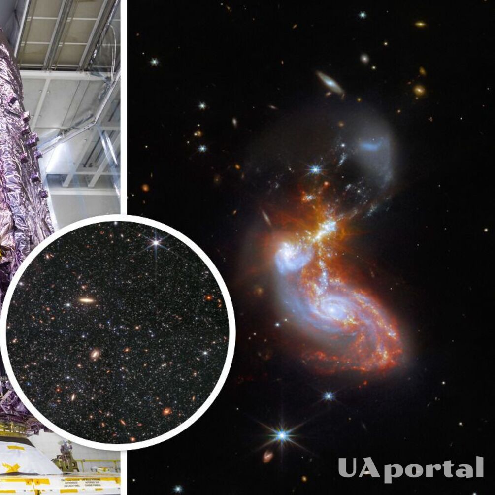 NASA показало вражаюче фото злиття двох галактик