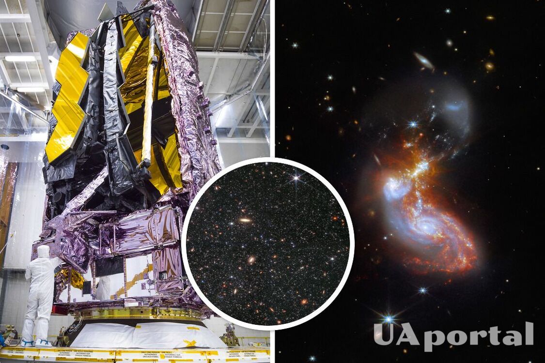 NASA показало впечатляющее фото слияния двух галактик