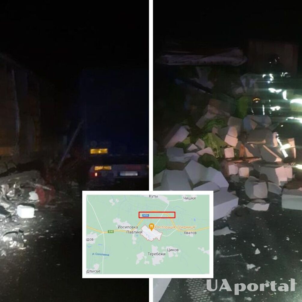 Во Львовской области столкнулись два грузовика: оба водителя погибли (фото)