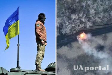 Українські військові показали відео ефектного знищення двох російських танків