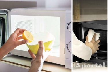 Как легко отмыть микроволновку