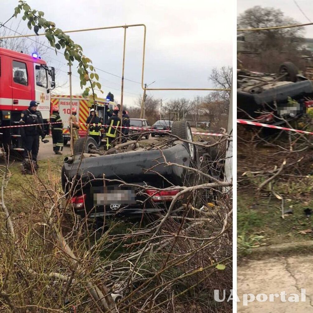 В Одесской области водитель не справился с управлением на повороте и въехал в дерево: есть погибший (фото)