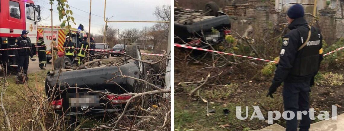 В Одесской области водитель не справился с управлением на повороте и въехал в дерево: есть погибший (фото)