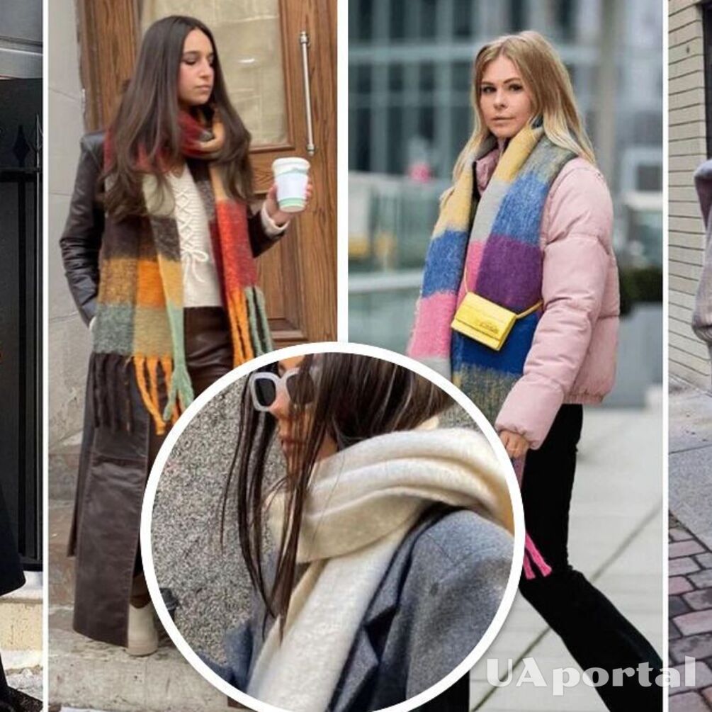Стилистка показала, какие шарфы сейчас в тренде и как их соединить с другой одеждой