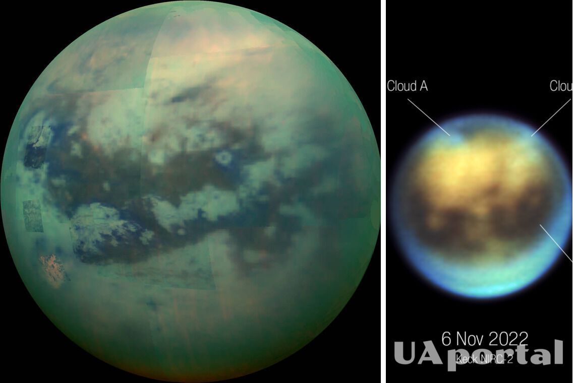 Космический телескоп Джеймс Уэбб сделал снимки облаков на спутнике Сатурна