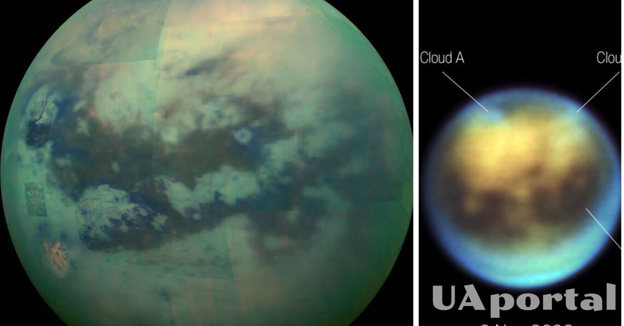 Ученые увидели тучи на Титане, которые помогут исследовать климат спутника Сатурна (фото)