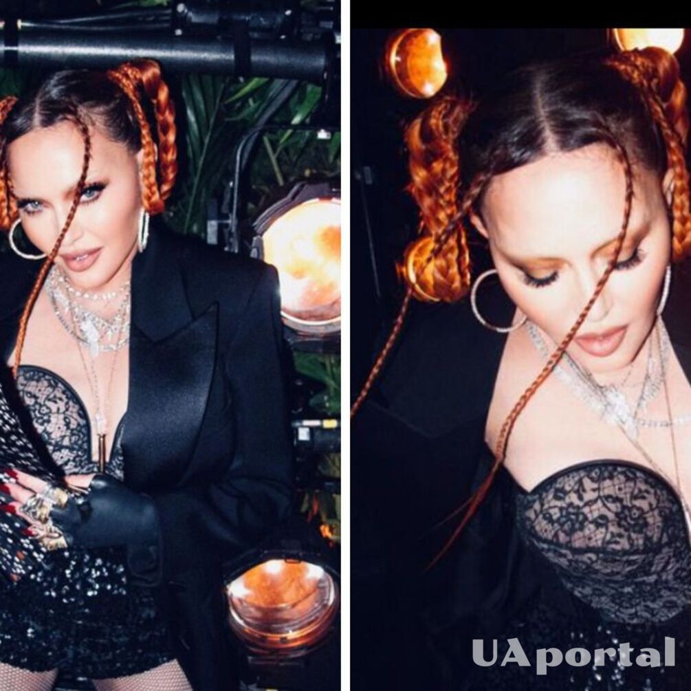 Мадонна выпятила грудь и ошеломила нарядом с русским матом (фото)