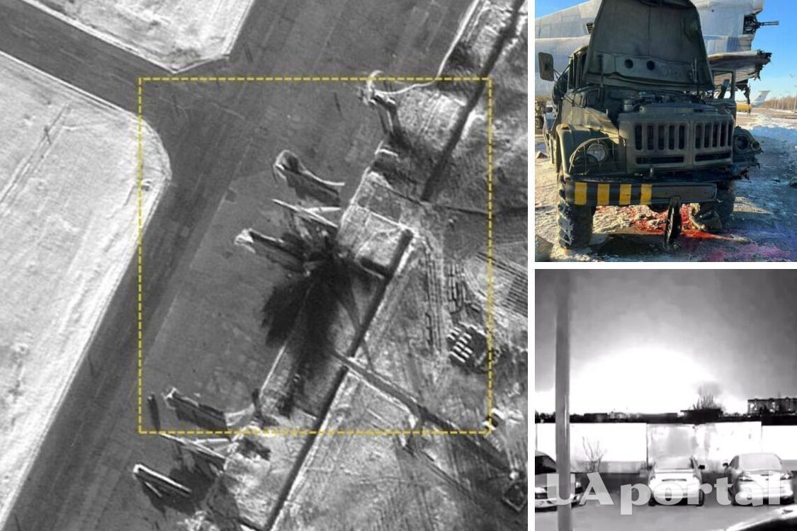 У мережі показали перші фото наслідків вибуху бензовоза і знищеного ТУ-22М3 на військовому аеродромі в Рязані (фото)