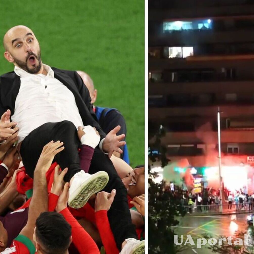 Запалювали фаєра та влаштовували погроми: мароканці гучно відсвяткували перемогу над іспанцями на ЧС-2022