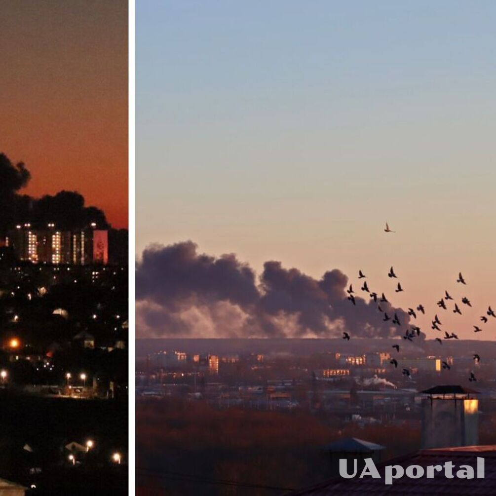 Після атаки безпілотника на аеродромі в російському Курську спалахнула масштабна пожежа (відео)