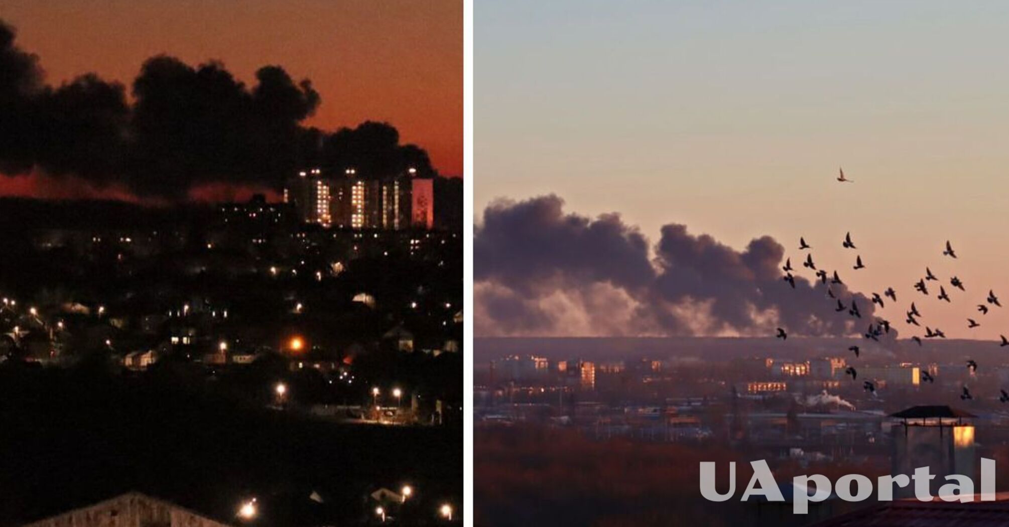 После атаки беспилотника на аэродроме в российском Курске вспыхнул масштабный пожар (видео)