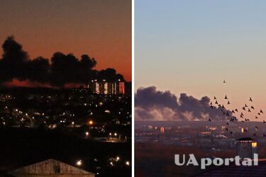 После атаки беспилотника на аэродроме в российском Курске вспыхнул масштабный пожар (видео)