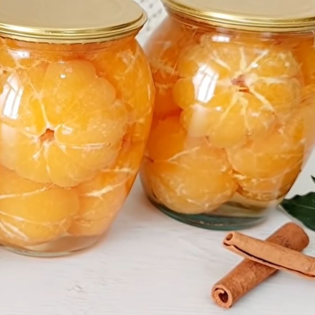 Консервированные мандарины к новогоднему столу: пошаговый рецепт