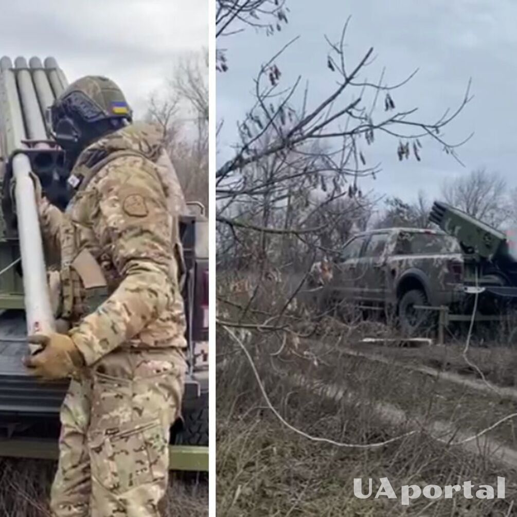 Бойцы ВСУ показали самодельную РСЗО на базе пикапа Ford (видео)