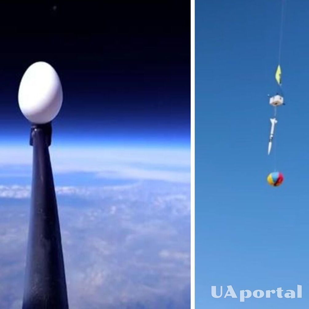Колишній інженер NASA працював 3 роки, щоб скинути 'з космосу' два курячих яйця не розбивши їх (відео)
