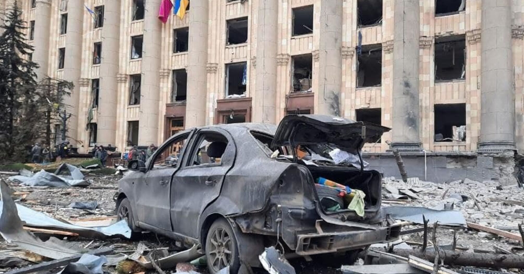 Обстріли Харківської ОДА